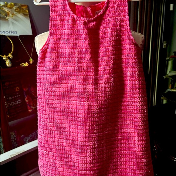 NWOT Rachel Zoe 3 Piece Matching Pink Boucle Dress Ensemble W Jacket Sz 6 - Picture 9 of 16